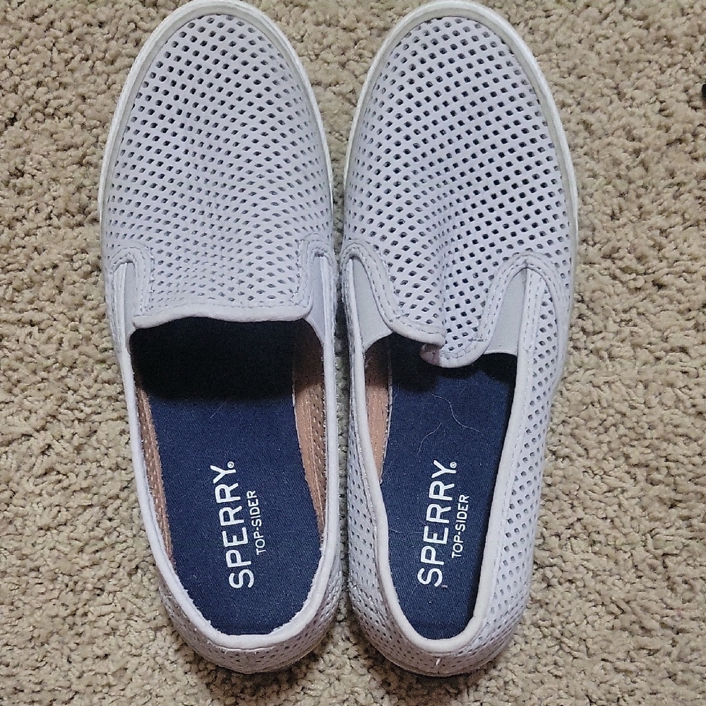 Sperry White Loafers Slip-On Shoes